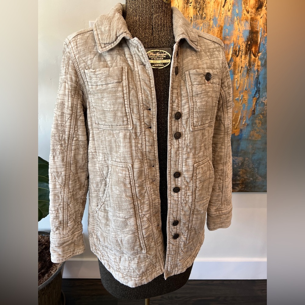 Anthropologie Pilcro The Fielder Quilted Shirt Jacket / Shacket XSP